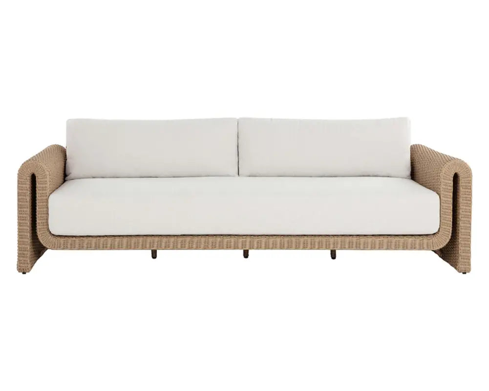 Tibi Polyester Upholstered Outdoor Modern Sofa