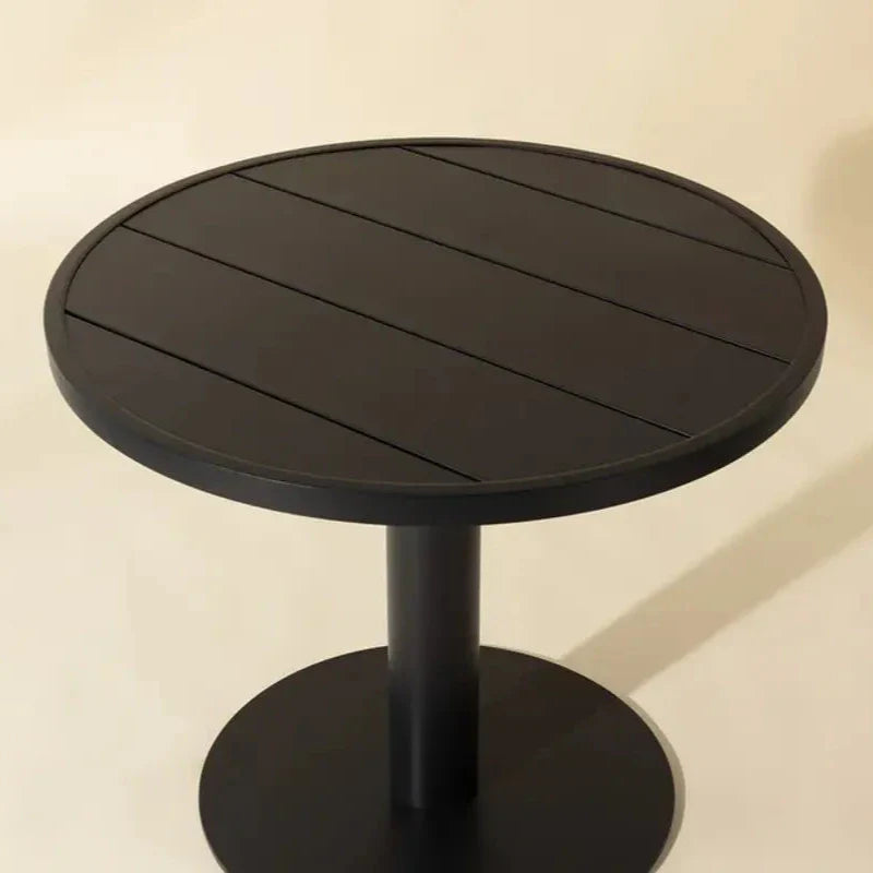 Merano Black Aluminum Outdoor Bistro Table