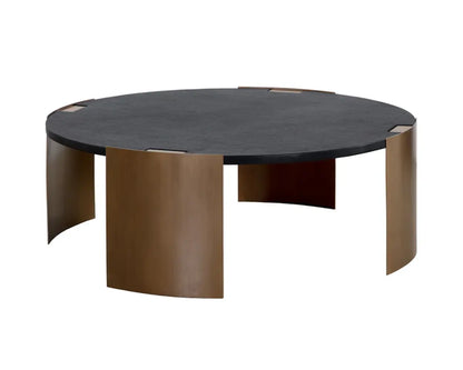 Gallus Concrete Topped Outdoor Round Coffee Table