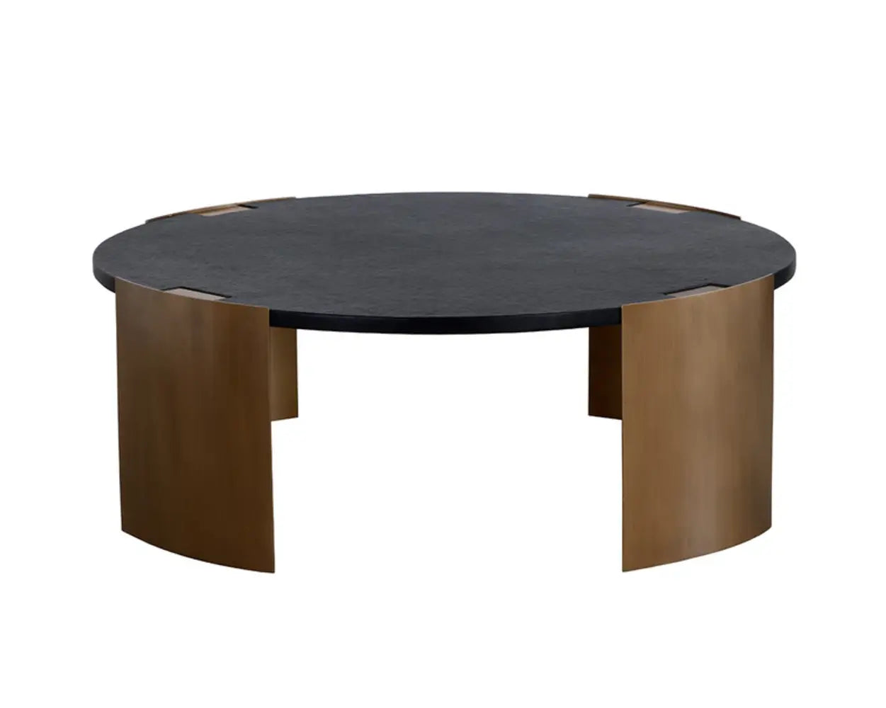 Gallus Concrete Topped Outdoor Round Coffee Table