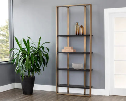 Dalton Steel Framed Modern Bookcase