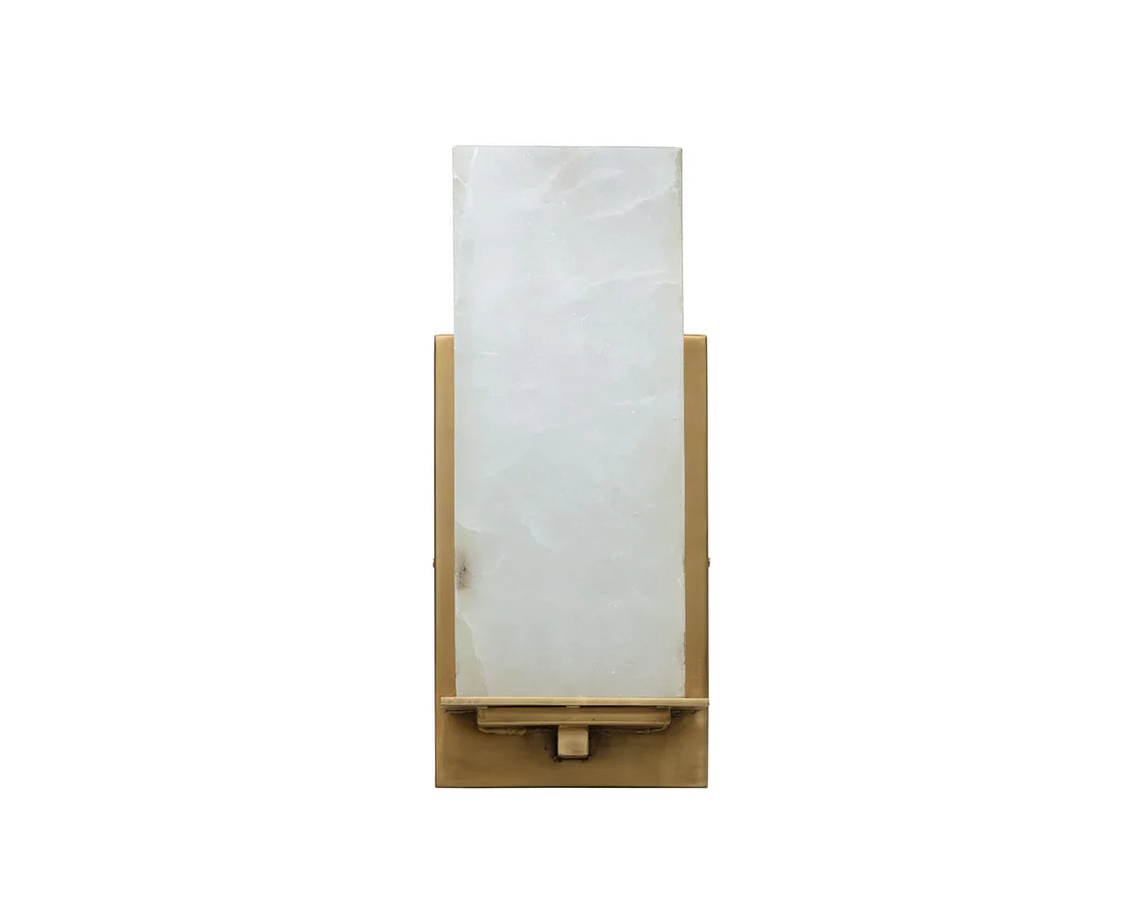 Kinu Sconce Elegant Alabaster And Antique Brass Lighting