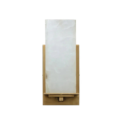 Kinu Sconce Elegant Alabaster And Antique Brass Lighting