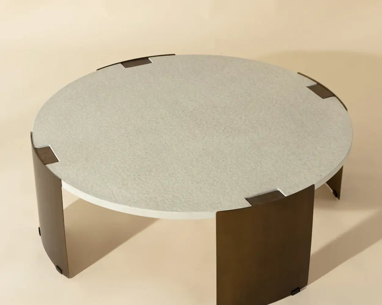 Gallus Concrete Topped Outdoor Round Coffee Table