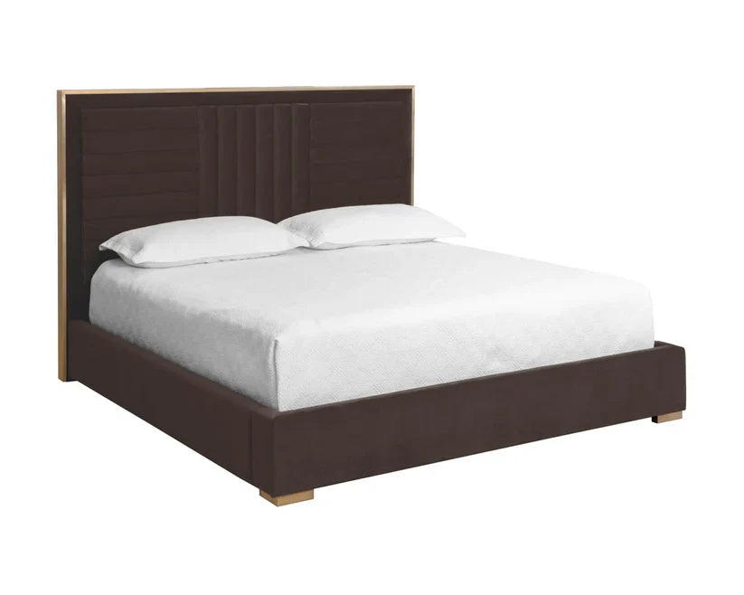 Mabel Polyester Upholstered Luxurious King Bed