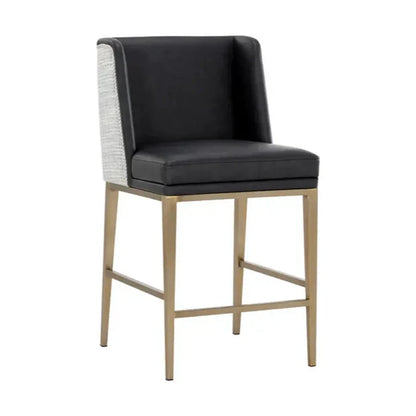 Joplin Leather Upholstered Counter Stool