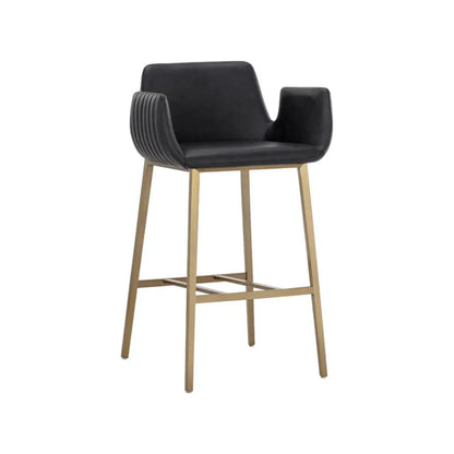 Lucano Leather Upholstered Barstool