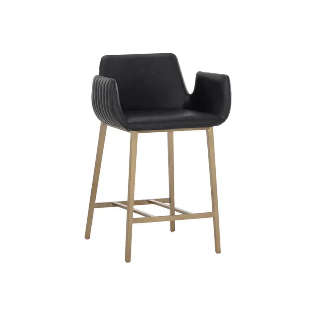 SUNPAN Lucano Leather Counter Stool