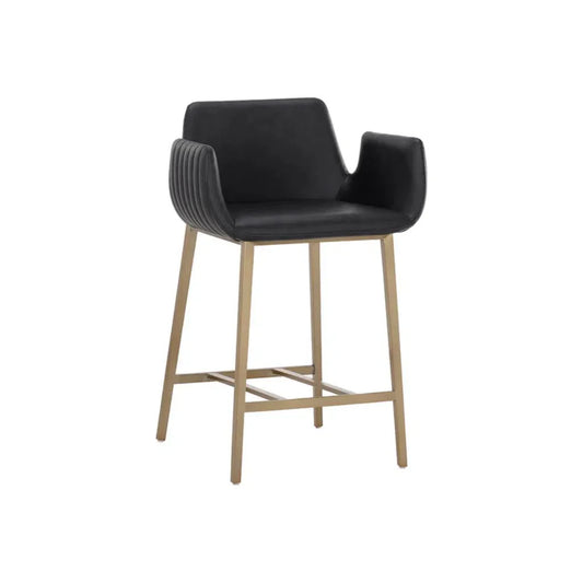 Lucano Leather Upholstered Counter Stool