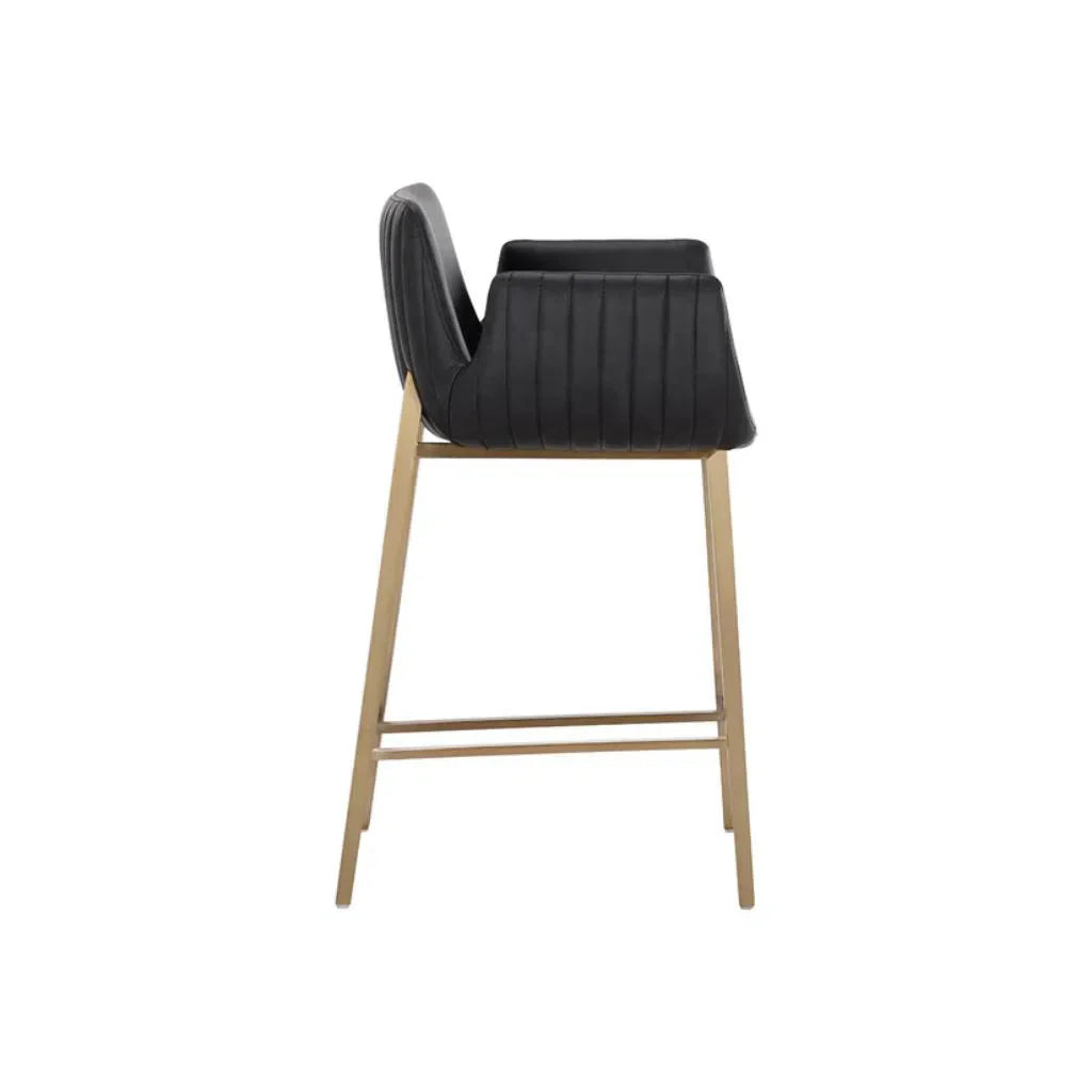 SUNPAN Lucano Leather Counter Stool