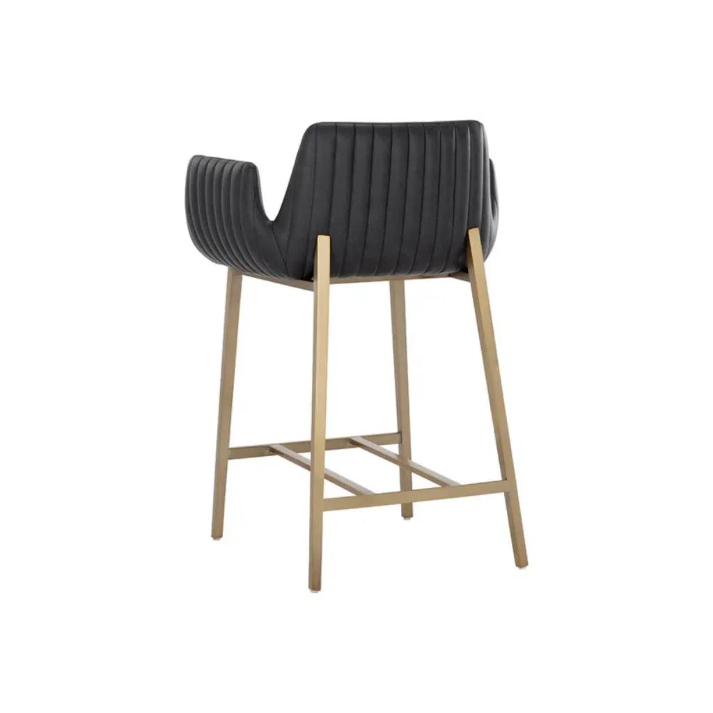 SUNPAN Lucano Leather Counter Stool