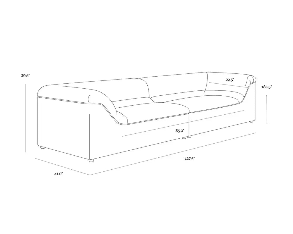 Gladys Performance Fabric Stylish Sofa