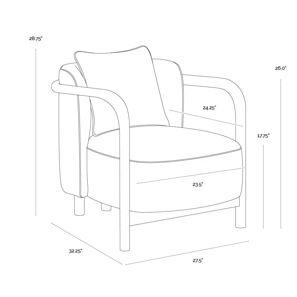 SUNPAN Beatrice Performance Fabric Lounge Chair