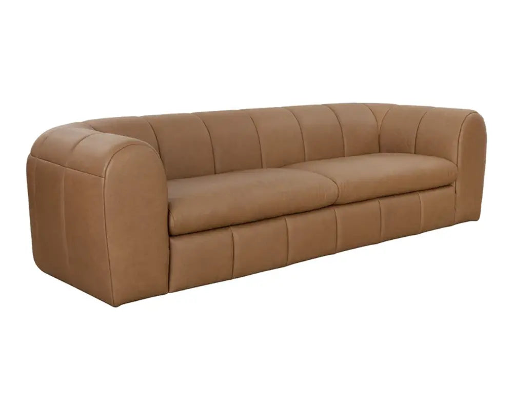 Cyril Luxurious Leather Upholstered Sofa