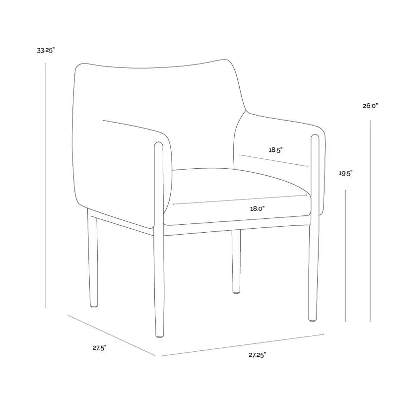 Olea Polyester Upholstered Lounge Chair