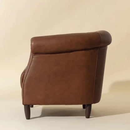 Marjorie Leather Upholstered Lounge Chair