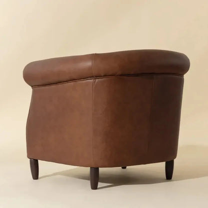 Marjorie Leather Upholstered Lounge Chair