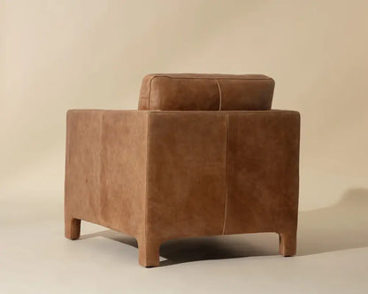 Rodney Leather Upholstered Lounge Chair