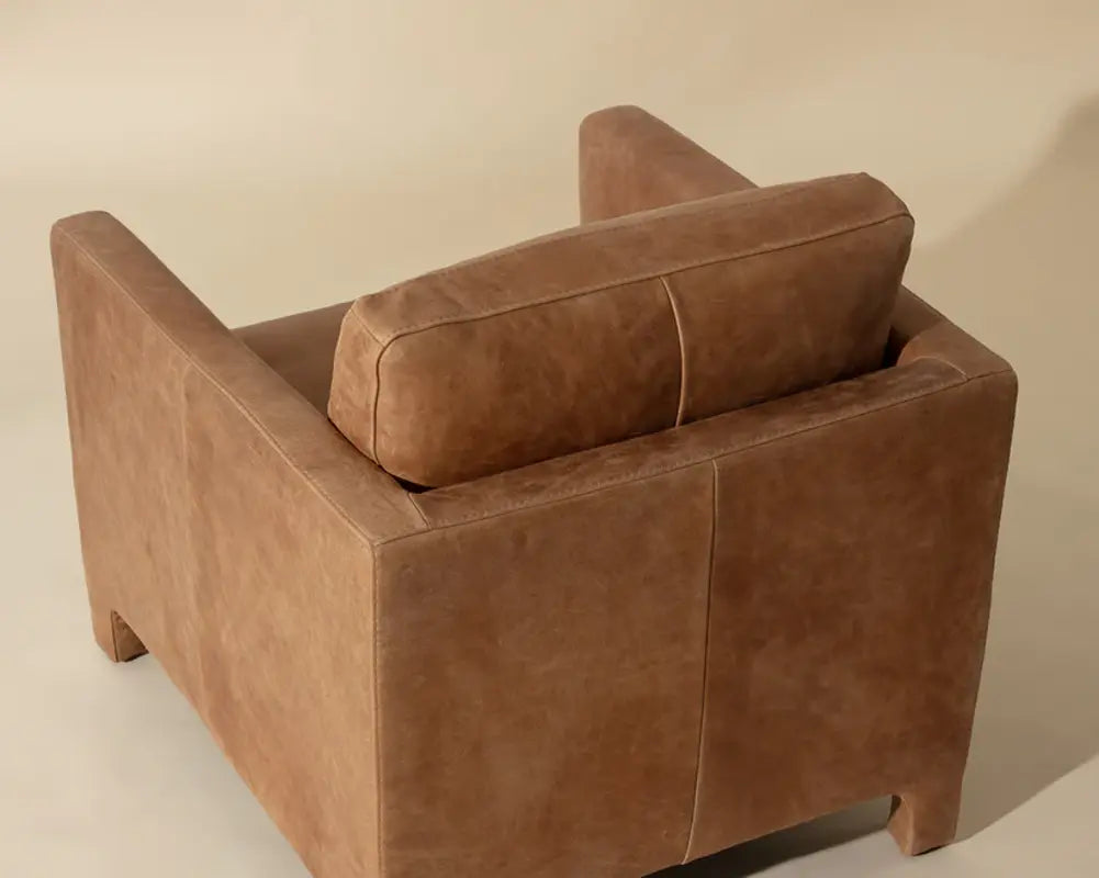 Rodney Leather Upholstered Lounge Chair