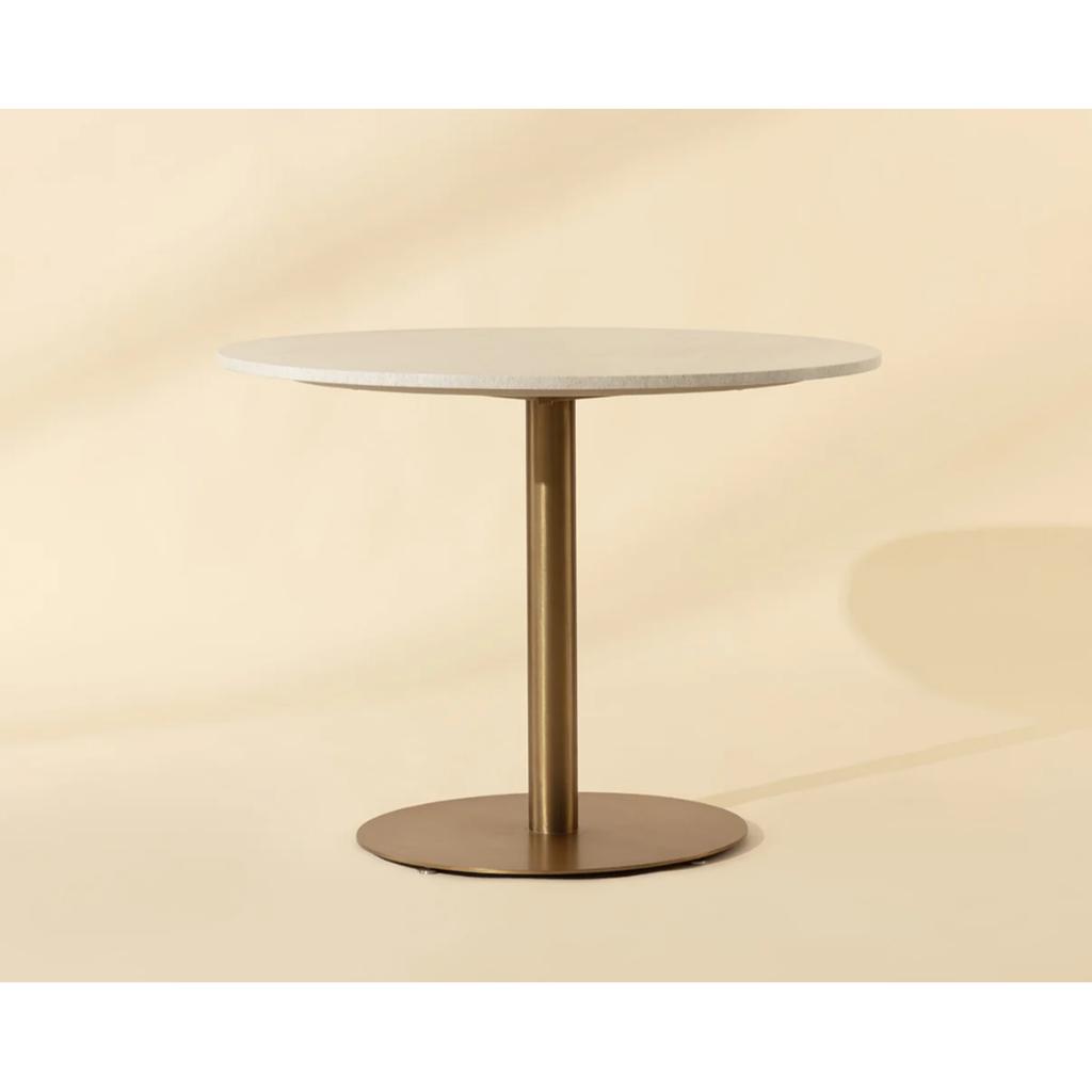 SUNPAN Iska Marble Top Round Bistro Table