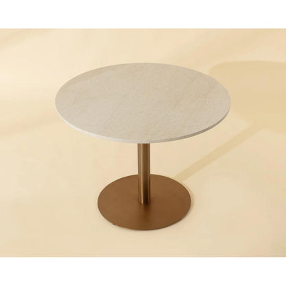 SUNPAN Iska Marble Top Round Bistro Table