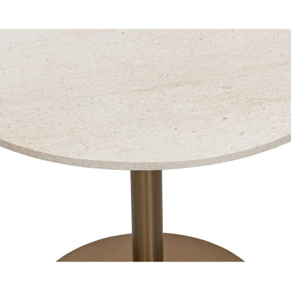 SUNPAN Iska Marble Top Round Bistro Table