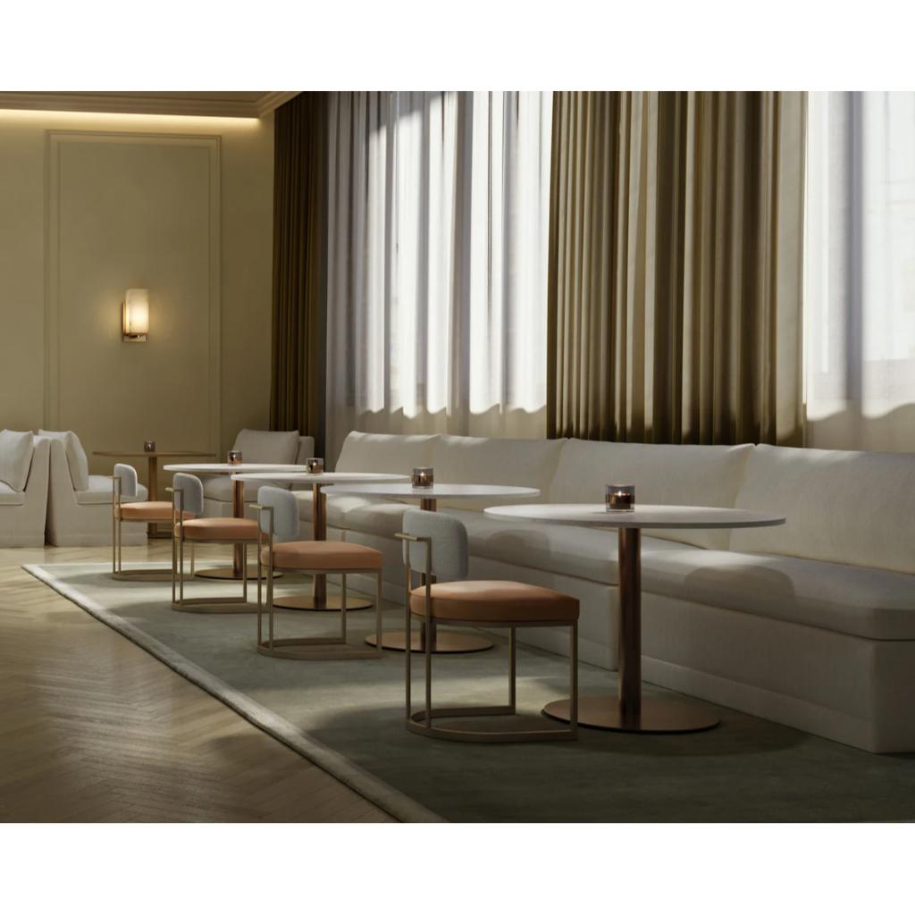 SUNPAN Iska Marble Top Round Bistro Table