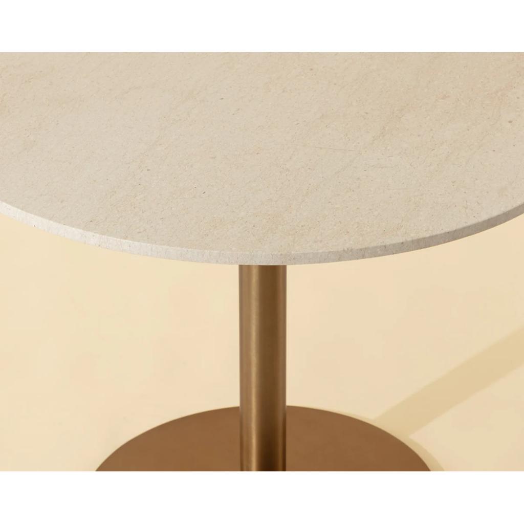SUNPAN Iska Marble Top Round Bistro Table