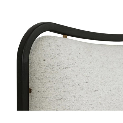 SUNPAN Junia White Fabric King Bed