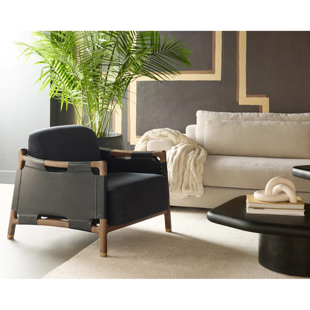 SUNPAN Calloway Leather Lounge Chair