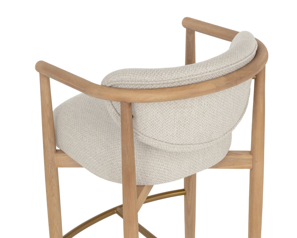 SUNPAN Sigrid Soft Fabric Barstool