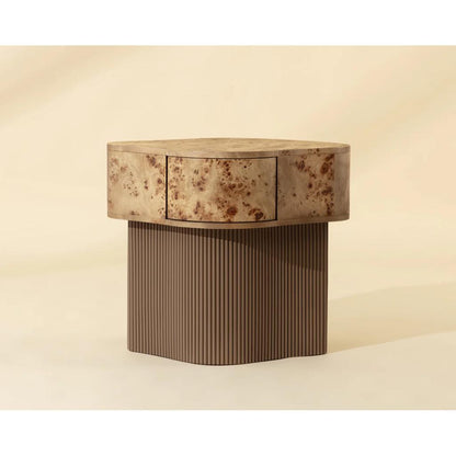 SUNPAN Fern One Drawer Wood Nightstand