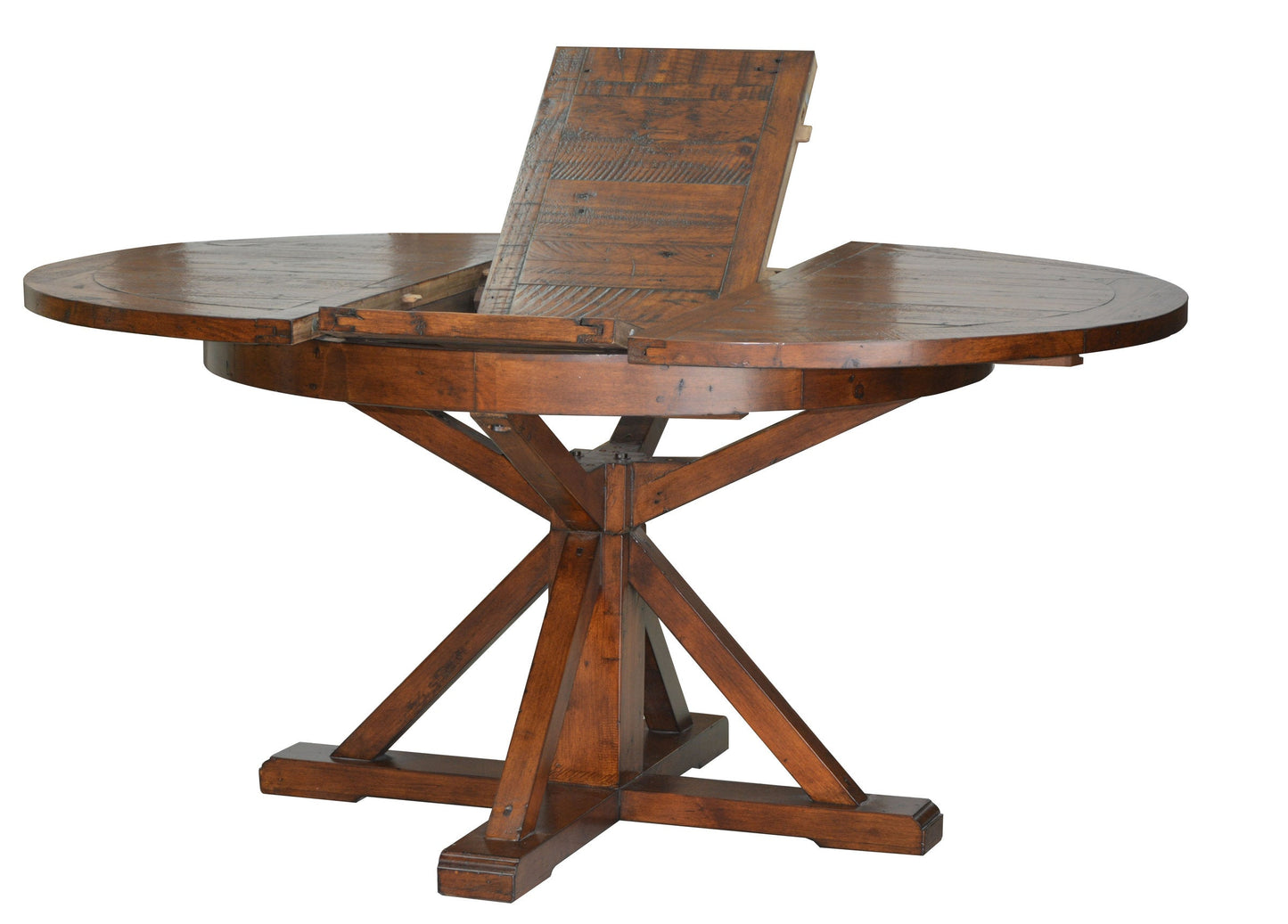 LH Home Irish Coast Extendable Round Dining Table