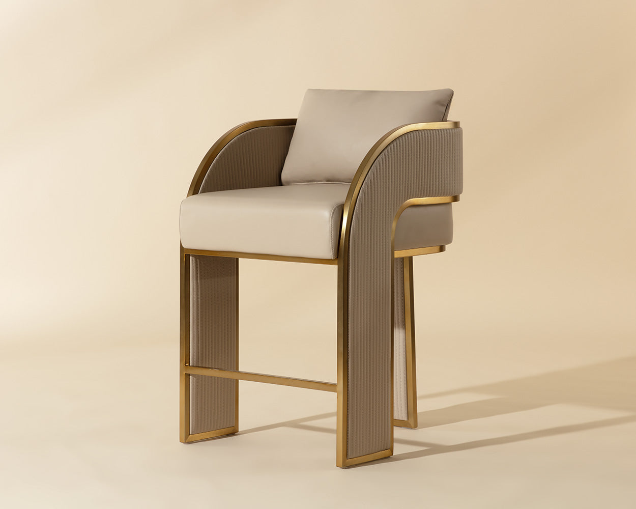 SUNPAN Baz Faux Leather Counter Stool