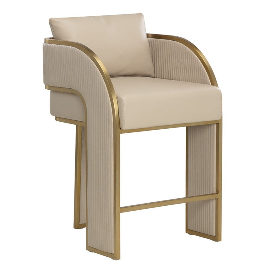 SUNPAN Baz Faux Leather Counter Stool