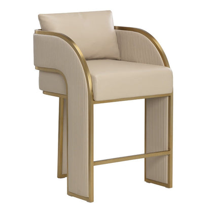 SUNPAN Baz Faux Leather Counter Stool