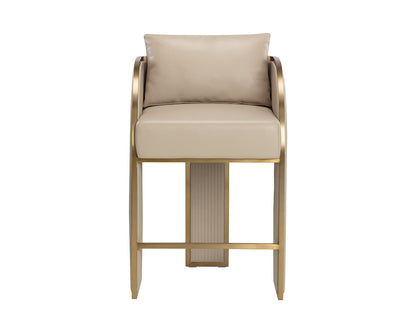 SUNPAN Baz Faux Leather Counter Stool