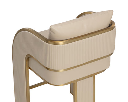 SUNPAN Baz Faux Leather Counter Stool