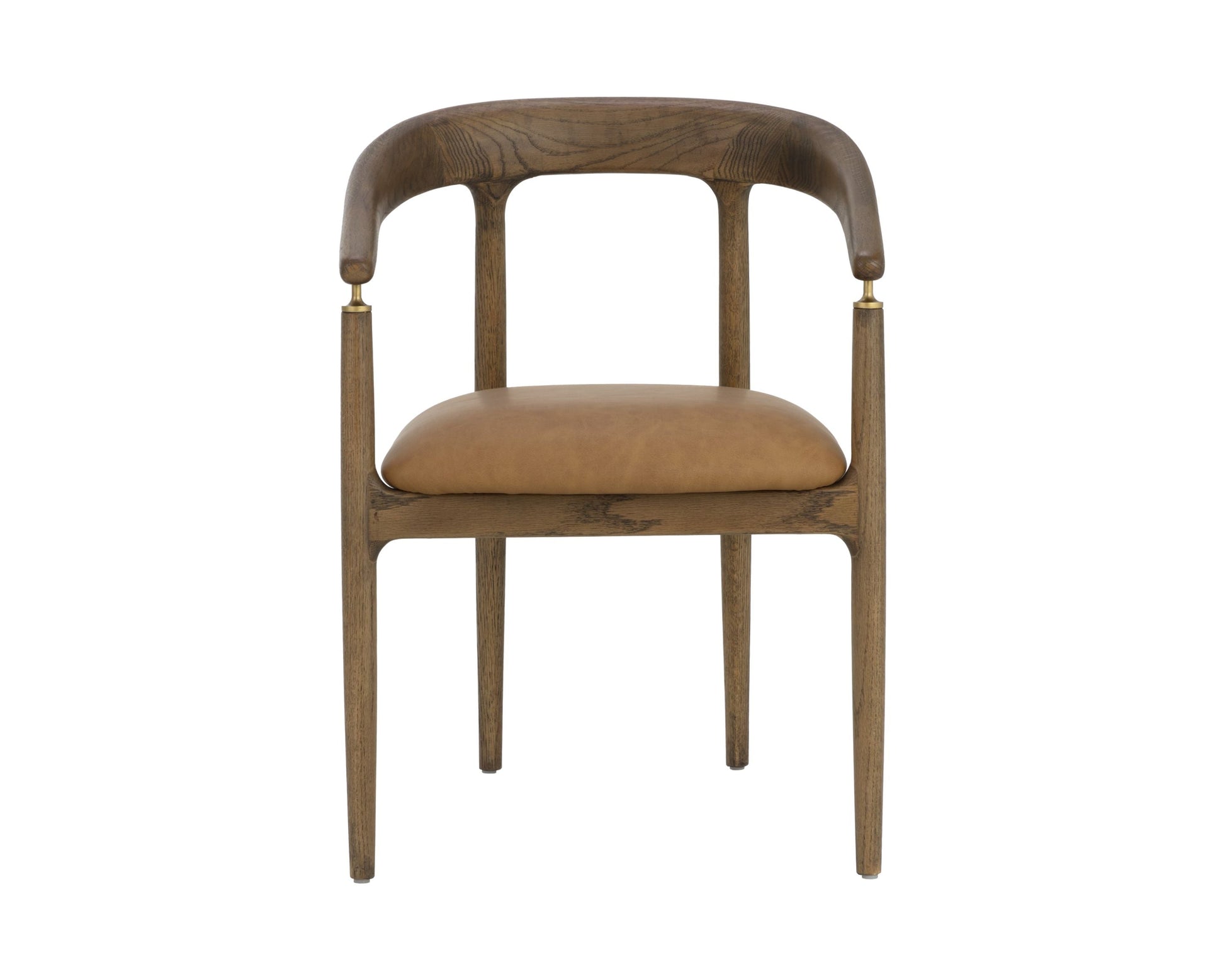 SUNPAN Valmont Milliken Cognac Fabric Dining Armchair