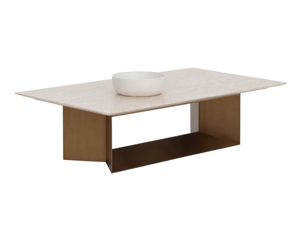 SUNPAN Soleen Marble Top Rectangular Coffee Table