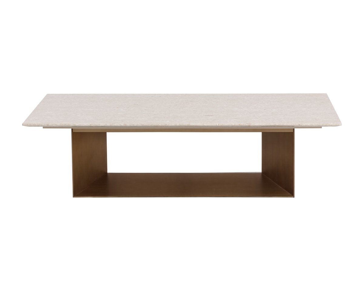 SUNPAN Soleen Marble Top Rectangular Coffee Table