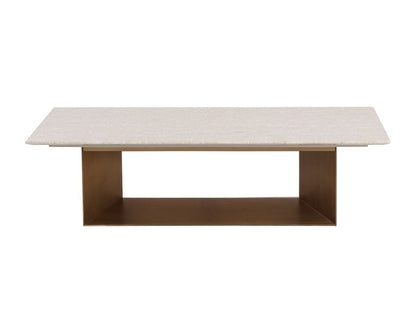 SUNPAN Soleen Marble Top Rectangular Coffee Table