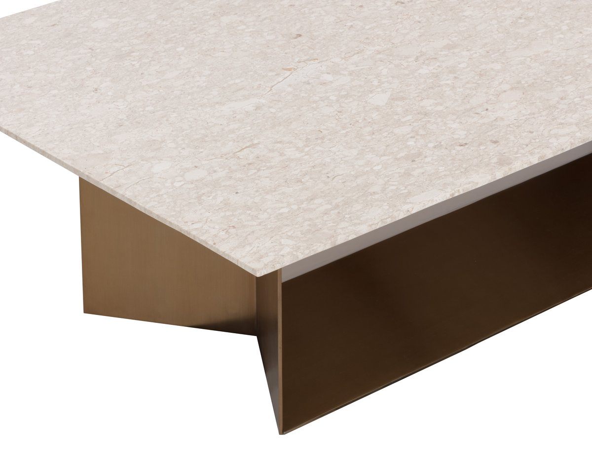 SUNPAN Soleen Marble Top Rectangular Coffee Table