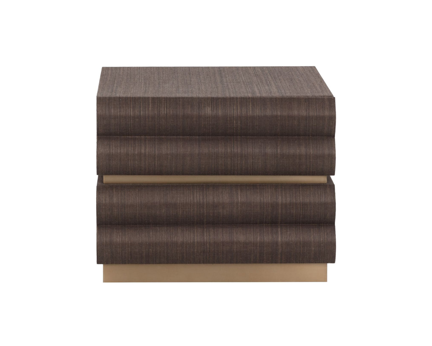 SUNPAN Subira Two Drawers Raffia Warp Nightstand