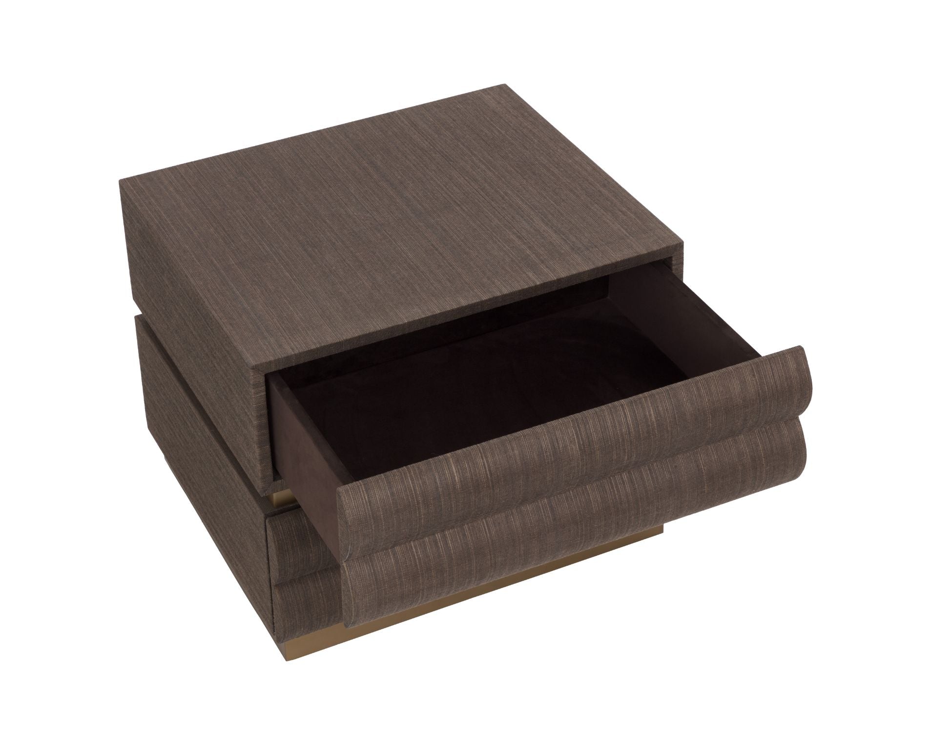SUNPAN Subira Two Drawers Raffia Warp Nightstand