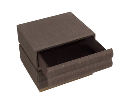 SUNPAN Subira Two Drawers Raffia Warp Nightstand