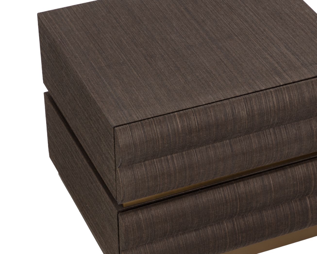 SUNPAN Subira Two Drawers Raffia Warp Nightstand