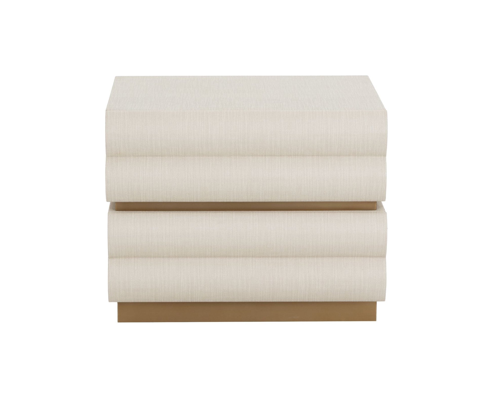 SUNPAN Subira Two Drawers Raffia Warp Nightstand