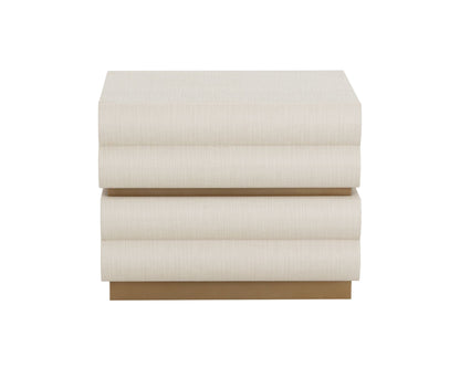 SUNPAN Subira Two Drawers Raffia Warp Nightstand