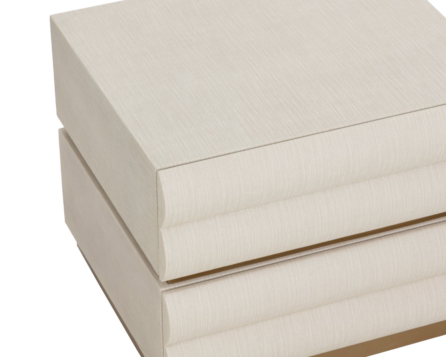 SUNPAN Subira Two Drawers Raffia Warp Nightstand